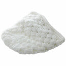 Baby Flower Crochet Beanie Handmade Hat Winter Knit Cap (White)