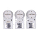 EU 3 Pack Wireless Remote Control Power Outlet Light Switch Plug Socket
