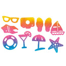10pcs Summer Beach Holiday Series Cutting Die Stencil Scrapbooking Template