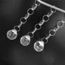 10pcs Christmas Drops Festival Party Xmas Tree Hanging Crystal Pendant Decor