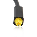 Digital Optical Fiber Audio Cable 1 Male to 2 Female Splitter Adapter Black