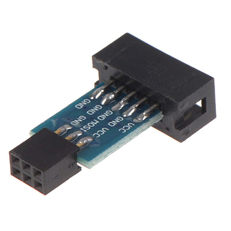 1Pc 10Pin To 6Pin Adapter Board For AVRISP USBASP STK500 Interface ConverteSEAU
