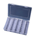 100x Plastic Coin Capsules Coin Storage Boxes