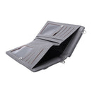 Storage Bag Design-Multifunction Clutch Crossbody Phone Wallet Case(Gray) K2C7