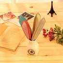 Colorful Feather Shape Gel Ink Pen Rollerball Refills Stationery School Things