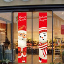 Cartoon Christmas Decorations Old Man Couplet Door Hanging Layout Flag A