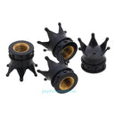 4pcs Crown Shape Car Tire Tyre Wheel Air Valve Stems Caps Dust Cover Black
