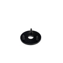 Metal Round Jack Plate Guitar Output Jack Plug Socket for Guitar Bass Black