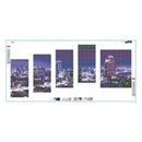 City 5D DIY Full Drill Diamond Painting 5-pictures Combination Kit Crafts