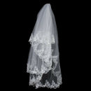 Wedding veil lace decorative edge style white