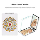 DIY Mandala Special Shaped Diamond Painting Makeup Mirror Folding Vanity Mirror