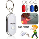 LED Key Finder Locator Find Lost Keys Keychain Whistle Sound Key Holder Ring New