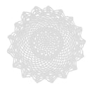 Handmade Crochet Cotton Lace Placemats Doilies White, Flower Shape, Home Coffee