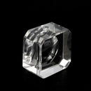 1X Crystal Clear Square Block Sphere Rocks Base Stand Favor Stone Holder Di S7D5