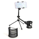 Folding Microphone Tripod Bracket Desktop Mic Holder with Blowout Preventer