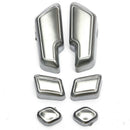 6Pcs Chrome Car Door Seat Adjust Buttons Switch For Mercedes-Benz E Class W