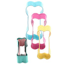 5pcs biscuit stainless steel baking colorful dog bone cutter fondant cookie m!j