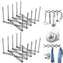 2 Pack Extendable Pot Lid Holders Multipurpose Steamer Rack Pans Glasses Ho H2T7