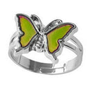 Mood ring band color changing by temperature ajustable butterfly-PN BX