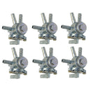 6Pcs 3 Way Petcock Fuel Tank Shut Off Valve for Motorcyle Dirt Bike 1/4 inch