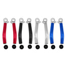 1 Pair Mountain Bike Road Bicycle Bar End Handlebar Grips with Bar Plugs Black