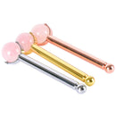 Eye Jade Roller Stainless Steel Natural Quartz Facial Roller Eye Jade Rolle