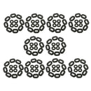 120pcs Black Rubber Side Cover Grommets For