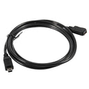 1.5m Mini USB B 5pin Male To Female Extension Cable Cord Adapter Black