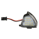 1Pair 6000K White LED Under Side Mirror Puddle Light Fit For VW Golf DC12V