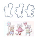 Fox Transparent Stamps Metal Cutting Die Stencil Scrapbook Embossing Craft A