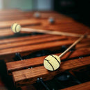 1 Pair Marimba Mallets, Percussion Mallets with Yarn Head and Smooth Wood H E1V9