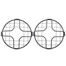 2pcs 7inch Universal Motorcycle Retro Metal Headlight Protector Guard Cover