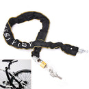 Motorbike Scooter Chain Pad Lock Security Iron Chain Inside + 2Keys 100cm OZ