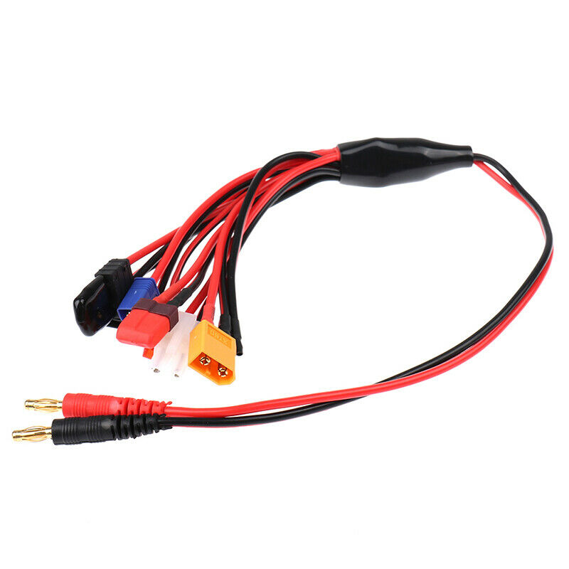 8 In 1 Charger 4.0mm Banana Adapter Connector Splitter Cable for TRX, TamiySEAU