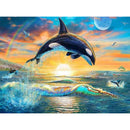 Dolphin 5D DIY Full Square Drill Diamond Painting Cross Stitch Kit (KF165) A