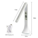 LED Desk Lamp Foldable Dimmable Touch-Type Table Lamp with Calendar Tempera