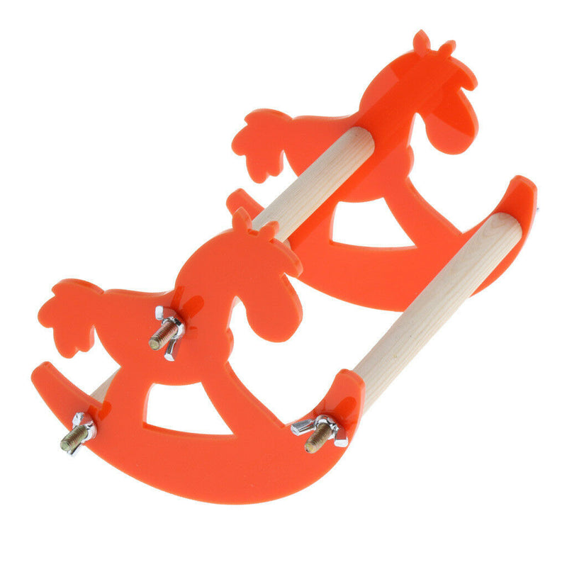 Parrot Chew Toys Swing Plastic Hobbyhorse Stand Bars Rocking Chair Platform