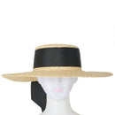 Women Classical Wheat Straw Hat Summer Cap Large Wide Brim Sun Hat Elegant