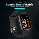116 Plus 1.3 inch Screen Smart Bracelet Fitness Tracker Wristband (Black)