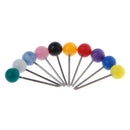 10 Colors Round Push Pins Plastic Head With Steel Point Assorted Colourful Pins