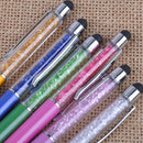 6pcs Crystal Ball Point Pen Capacitive Stylus Pen Phone Touch Screen Pen Office