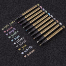 10PCS/SET Metal Marker Paint Pen Office School Stationery Z9D0 J3X0 X1A6 H7 F6J0
