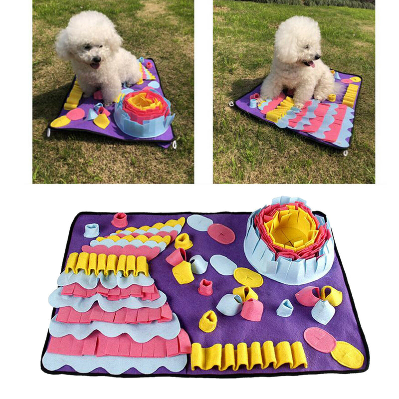 Washable Snuffle Mat for Dogs Pet Feeding Mat Nosework Training Pad Puzzle Toys