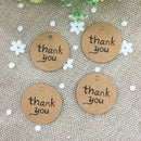 100pcs Kraft Paper Tags  Label Thank You Card Wedding Party