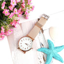 Arabic Number Silicone Strap Classic Men Women Simple Dial Quartz Watch (A) A