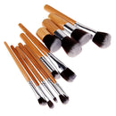 11 Pcs Makeup Brush + Sponge Puff