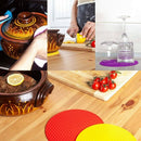 6 Pack Silicone Pot Holders Mat,Heat Resistant & Eco-Friendly Jar Opener Gr B3E8
