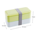 Double Layer Lunch Box Food Storage Container Microwave Oven Bento Boxes Di Q4K5