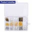 1200Pcs Earring Backs Kit with 15 Style Earring backings, Earring hooks and N7I2