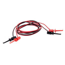 1 Pair Multimeter Electrical Testing Dual SMD IC Test Hook Lead Cable 1M